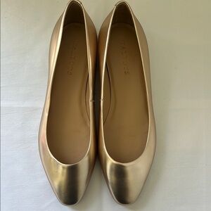 Talbots Women's Metallic Gold Flats